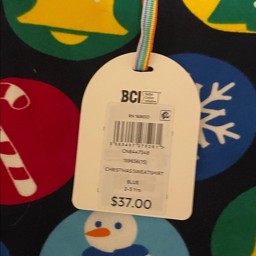 Colorful Kids Holiday Sweatshirt - Picture 4 of 5